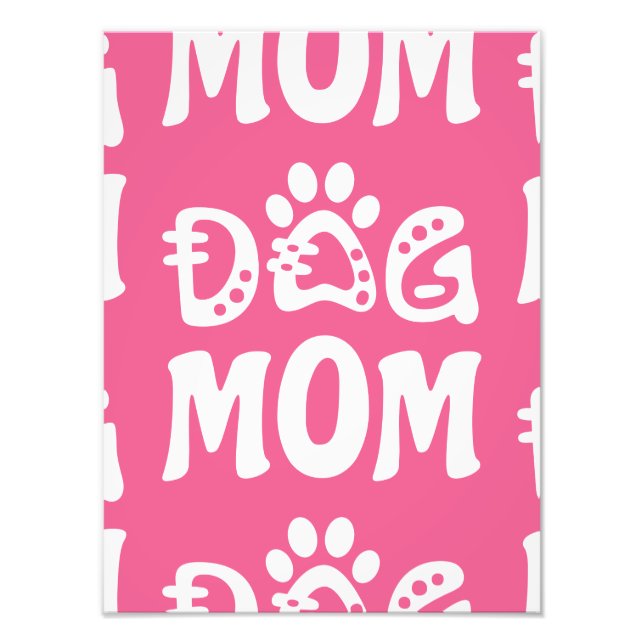 Dog Mum Photo Print (Front)