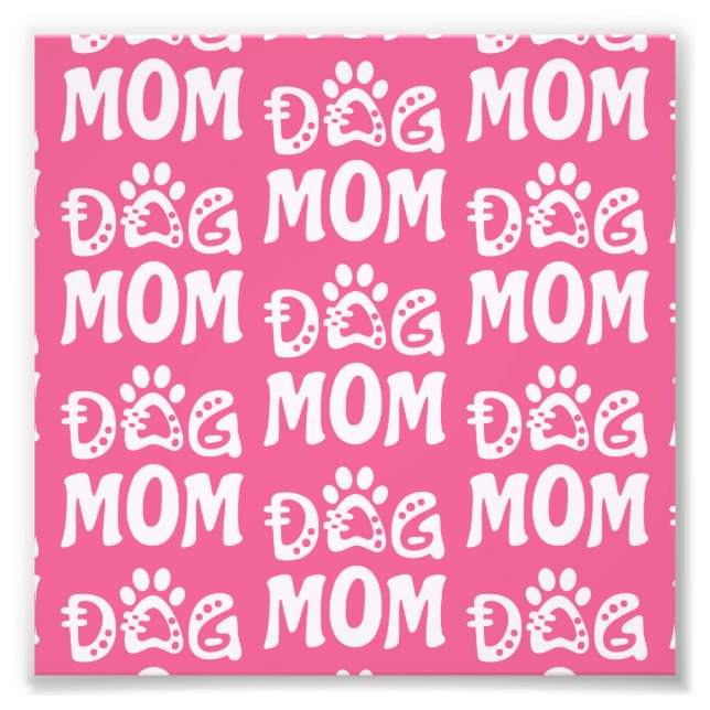 Dog Mum Photo Print (Front)