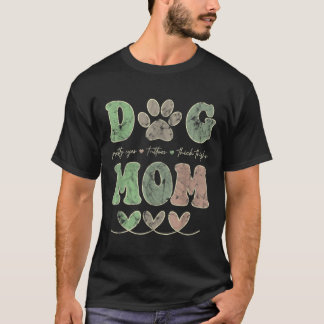 Dog Mum Pretty Eye Tattoos Thick Thigh Funny T-Shirt