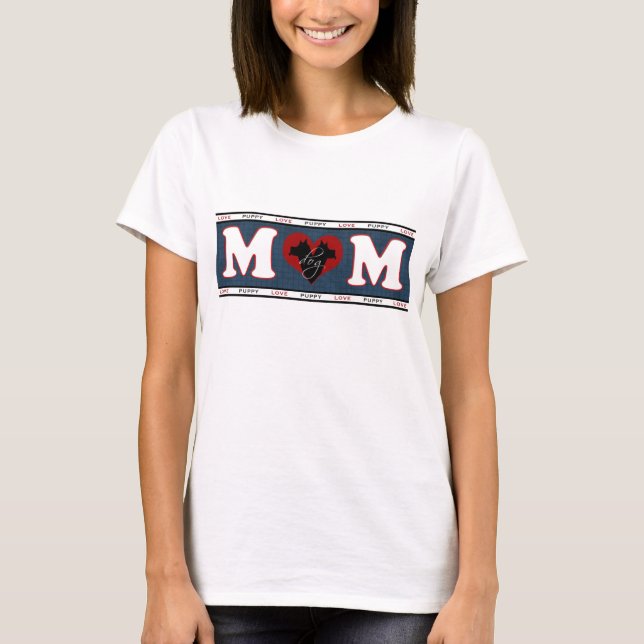 Dog Mum Puppy Love T-Shirt (Front)