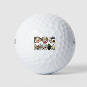 Dog Mum Quote 6 Photo Collage Dog Lover Golf Balls