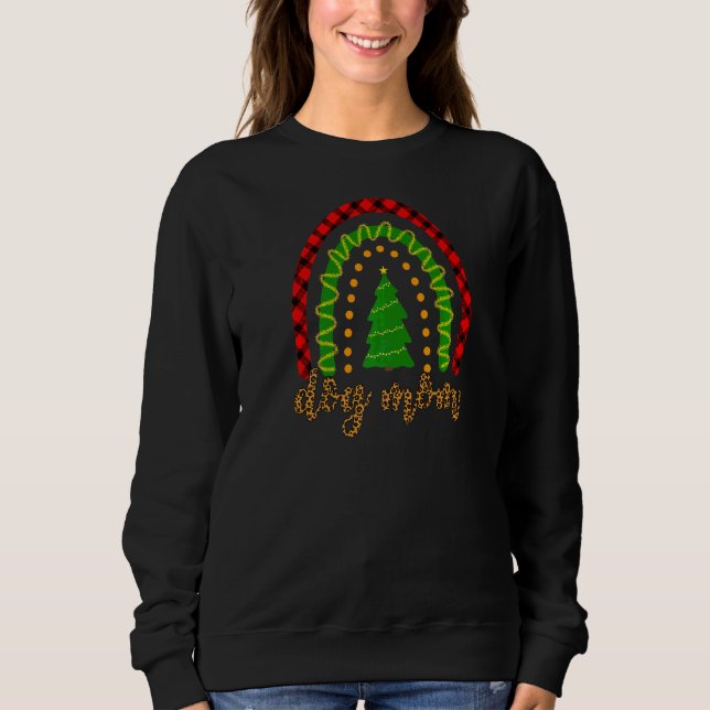 Dog Mum Rainbow Graphic  Dog Mum Sweatshirt (Front)
