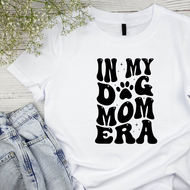 Dog Mum Retro Font Women's Basic T-shirt (Creator Uploaded)