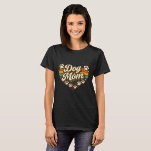 Dog Mum Retro T-Shirt
