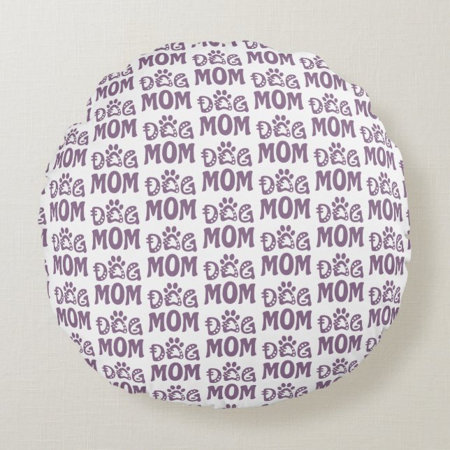 Dog Mum Round Cushion (Front)
