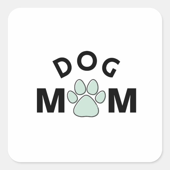 Dog Mum    Square Sticker (Front)