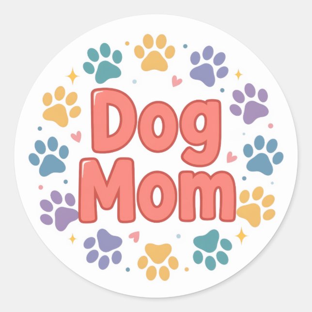 Dog Mum Sticker (Front)
