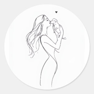 Dog Mum Sticker Minimalist Pet Lover Vinyl Decal