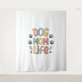 Dog Mum Sunflower Dog Lover Tapestry