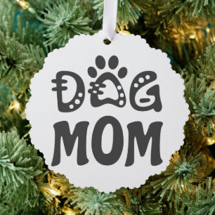 Dog Mum Tree Decoration Card
