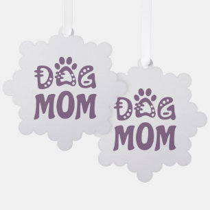 Dog Mum Tree Decoration Card