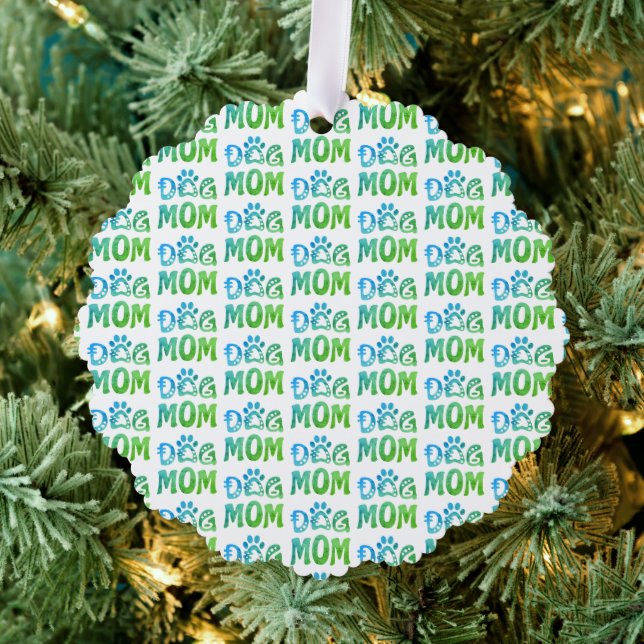 Dog Mum Tree Decoration Card (Insitu (Tree))