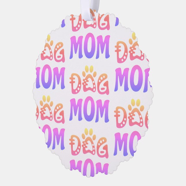 Dog Mum Tree Decoration Card (Left)