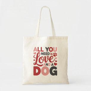 Dog Mum Valentine Tote Bag