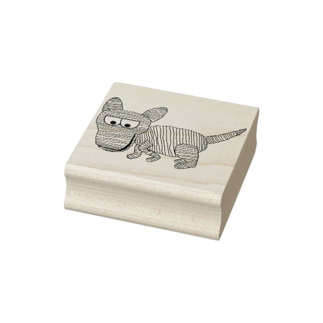 Dog mummy illustration art stamp (Stamp)