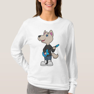 Dog Musician Guitar Music T-Shirt