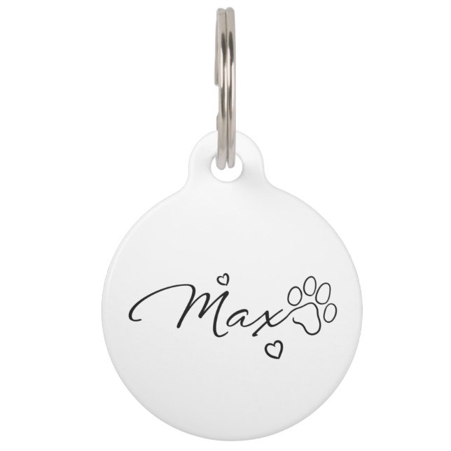 Dog names - Max Bowl Pet ID Tag (Front)