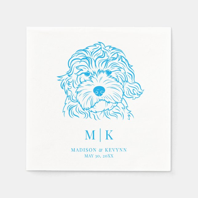 Dog Napkins Wedding (Front)