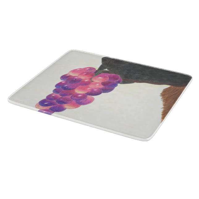Dog nose and grape  cutting board (Corner)