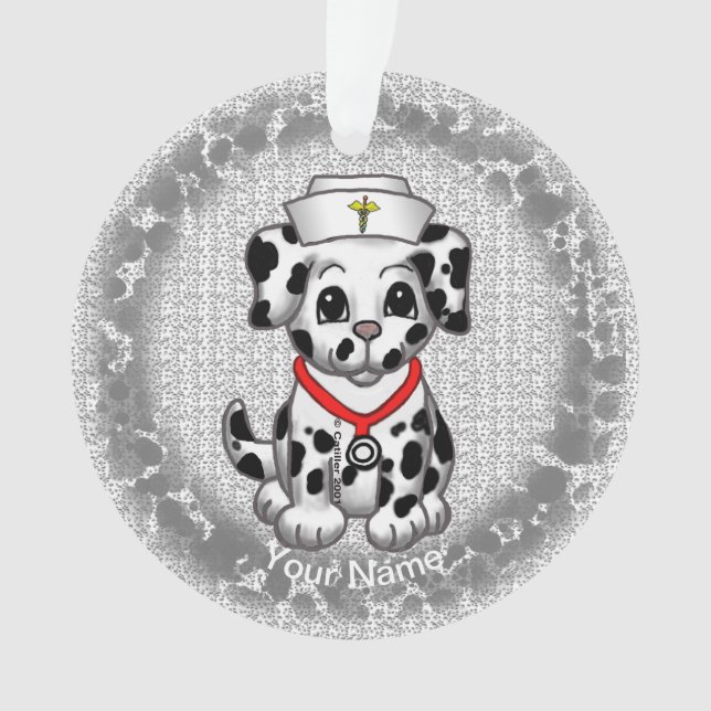 Dog Nurse  Ornament (Front)