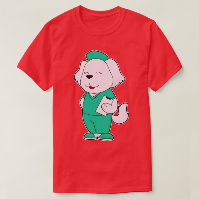 Dog Nurse T-Shirt (Design Front)