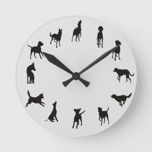 Dog O'Clock Dog Clock Wall Clock