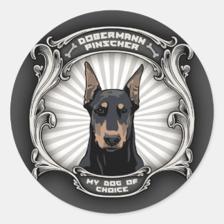 Dog of Choice Classic Round Sticker