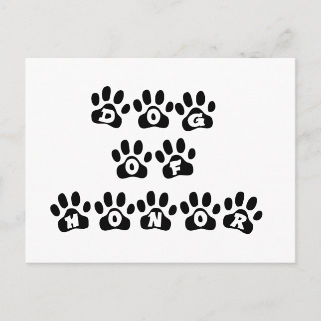 Dog of Honour Postcard (Front)