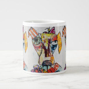 Dog of Many Colors Large Coffee Mug