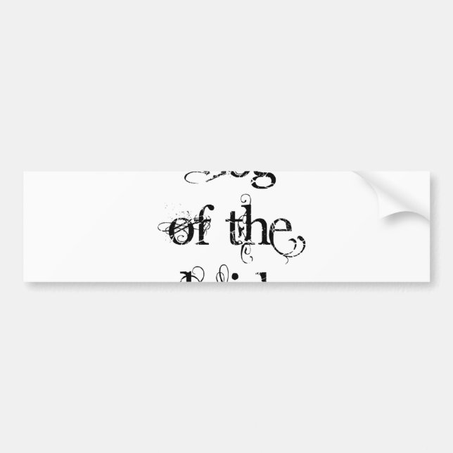 Dog of the Bride Bumper Sticker (Front)