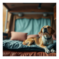 Dog on Bed
