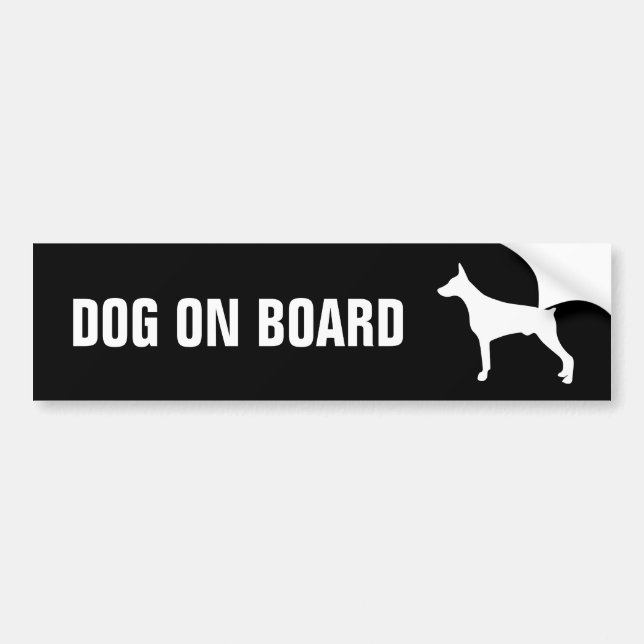 Dog on Board car sticker (Front)