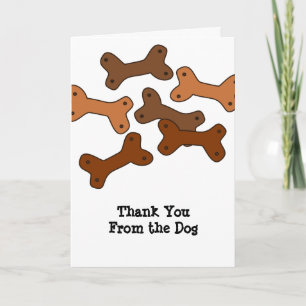 Dog or Puppy Thank You with Custom Photo / Text Card