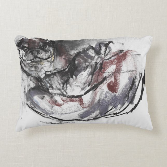 Dog Otter Decorative Cushion (Front)