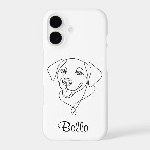 Dog Outline Personalised Phone Case