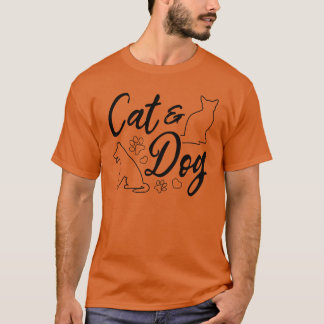 Dog Owner Cat Owner Cute Cat Lover Dog Lover Cat T-Shirt