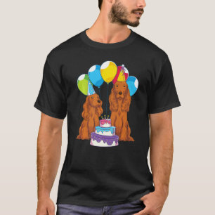 Dog Owner Dog Birthday Party Pet Animal Cocker Sp T-Shirt