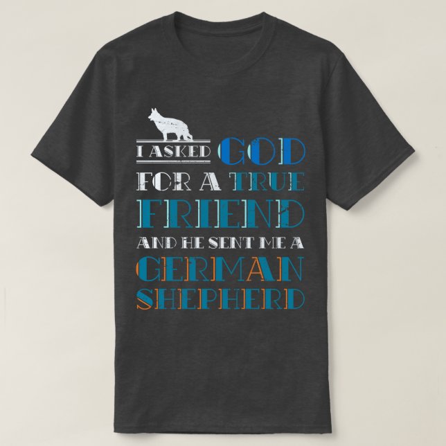 Dog Owner Gift Pet Animals German Shepherd T-Shirt (Design Front)