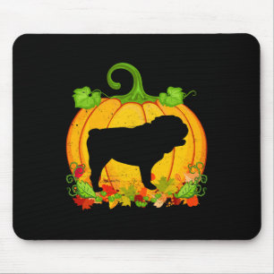 Dog Owner Halloween Costume English Bulldog  Mouse Pad