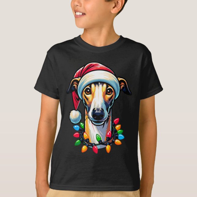 Dog Owner Xmas Men Women Favorite Ghound Christmas T-Shirt (Front)
