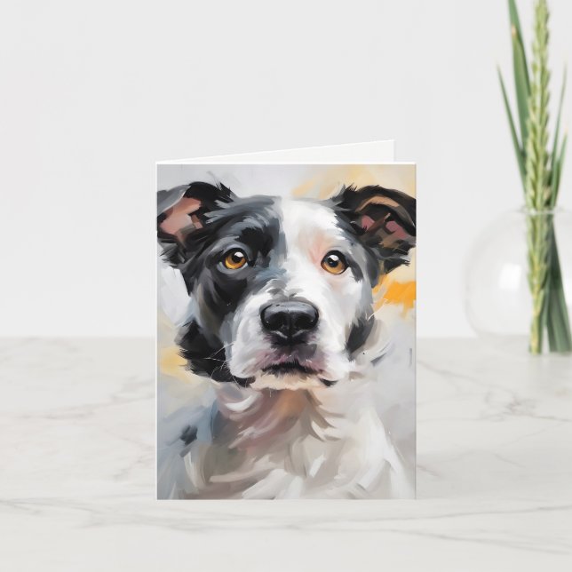 Dog Painting Note Card (Front)