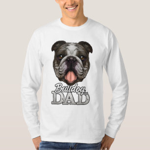 Dog Papa Bulldog Dad Gifts English Bulldog Gifts T-Shirt