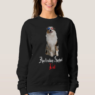 Dog Papa Puppy Dad Australian Shepherd Sweatshirt