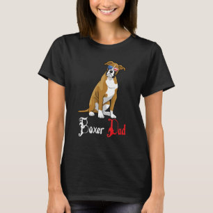 Dog Papa Puppy Dad Boxer T-Shirt