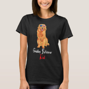 Dog Papa Puppy Dad Golden Retriever T-Shirt
