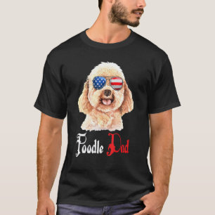 Dog Papa Puppy Dad Poodle T-Shirt