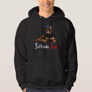 Dog Papa Puppy Dad Rottweiler Hoodie