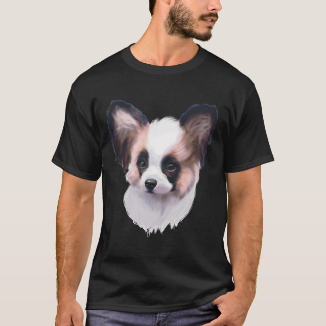 Dog Papillon 8 T-Shirt (Front)