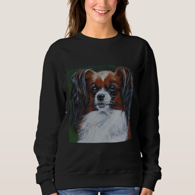 Dog Papillon Design Dog Sweatshirt (Front)
