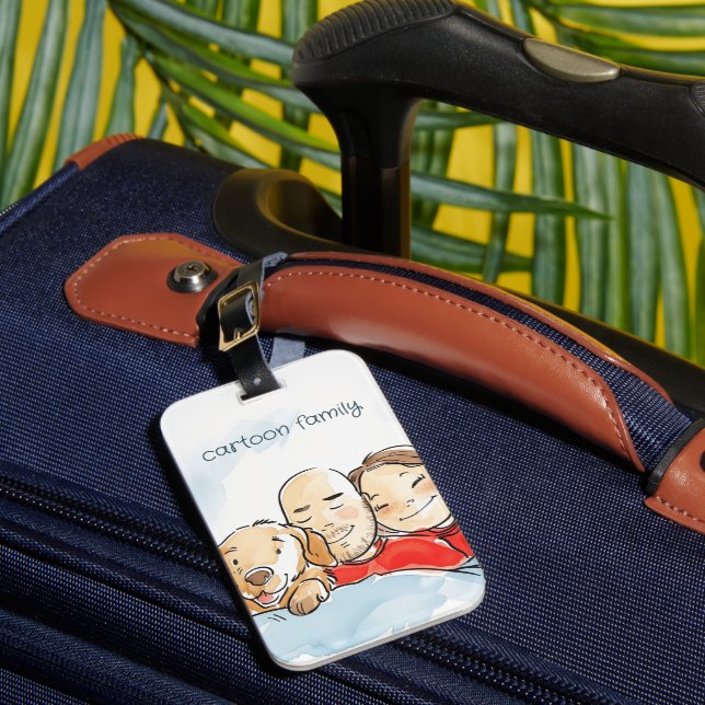 Dog Parents Luggage Tag (Front Insitu 1)
